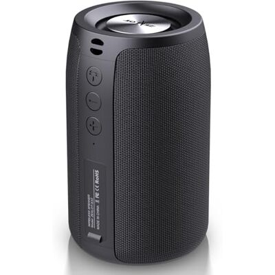 ZEALOT Haut-parleur Bluetooth portable, sans fil IPX5 étanche avec caisson de basses, volume plus fort 10 W (5 W) - Publicité ZEALOT Haut-parleur Bluetooth portable, sans fil IPX5 étanche avec caisson de basses, volume plus fort 10 W (5 W) - Publicité