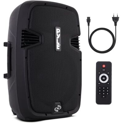 Pyle Enceinte Sono Amplifiée 30 cm 1200 W Bluetooth, Enregistrement USB/SD - Publicité Pyle Enceinte Sono Amplifiée 30 cm 1200 W Bluetooth, Enregistrement USB/SD - Publicité
