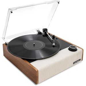 Victrola Eastwood II – Platine Vinyle Vintage 3 Vitesses avec Haut-parleurs, Bluetooth 5.1, Vinyl Stream, Cellule Audio-Technica AT-3600LA (chêne) - Publicité Victrola Eastwood II – Platine Vinyle Vintage 3 Vitesses avec Haut-parleurs, Bluetooth 5.1, Vinyl Stream, Cellule Audio-Technica AT-3600LA (chêne) - Publicité