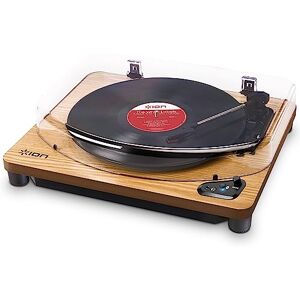 ION Audio Air LP Platine Vinyle Bluetooth à Trois Vitesses (33, 45 Et 78 Tours) avec Convers USB Finit Bois - Publicité ION Audio Air LP Platine Vinyle Bluetooth à Trois Vitesses (33, 45 Et 78 Tours) avec Convers USB Finit Bois - Publicité