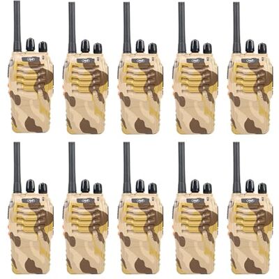 PNI Pack de 10 Stations Radio Portables PMR R40 Camo - Publicité PNI Pack de 10 Stations Radio Portables PMR R40 Camo - Publicité
