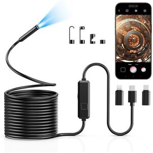 Vorth Caméra d'inspection endoscopique, endoscope HD 1920p avec 8 lumières LED, caméra d'inspection serpent semi-rigide de 10 m, IP67 étanche pour homme Gadgets pour iOS et Android - Publicité Vorth Caméra d'inspection endoscopique, endoscope HD 1920p avec 8 lumières LED, caméra d'inspection serpent semi-rigide de 10 m, IP67 étanche pour homme Gadgets pour iOS et Android - Publicité