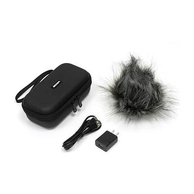 Zoom APH-4e Pack d'accessoires pour H4 Essential Comprend un pare-brise poilu, un étui rembourré, un adaptateur secteur et un câble USB-C - Publicité Zoom APH-4e Pack d'accessoires pour H4 Essential Comprend un pare-brise poilu, un étui rembourré, un adaptateur secteur et un câble USB-C - Publicité