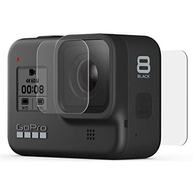 GoPro Objectif en verre trempé et protecteurs d’écran (HERO8 Black) Accessoire officiel AJPTC-001 Transparent - Publicité GoPro Objectif en verre trempé et protecteurs d’écran (HERO8 Black) Accessoire officiel AJPTC-001 Transparent - Publicité