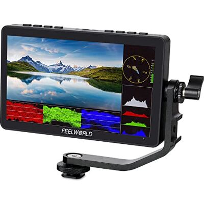 FEELWORLD F5 Pro V4 Écran Tactile DSLR 15,2 cm Moniteur de Terrain avec kit Externe 3D LUT F970 Installation pour Transmission sans Fil IPS FHD1920 x 1080 4K HDMI Entrée Sortie 5 V Type C Bras - Publicité FEELWORLD F5 Pro V4 Écran Tactile DSLR 15,2 cm Moniteur de Terrain avec kit Externe 3D LUT F970 Installation pour Transmission sans Fil IPS FHD1920 x 1080 4K HDMI Entrée Sortie 5 V Type C Bras - Publicité