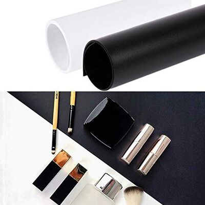 Selens Toile de fond en vinyle pour photographie en PVC Blanc Noir 50 x 100 cm - Publicité Selens Toile de fond en vinyle pour photographie en PVC Blanc Noir 50 x 100 cm - Publicité