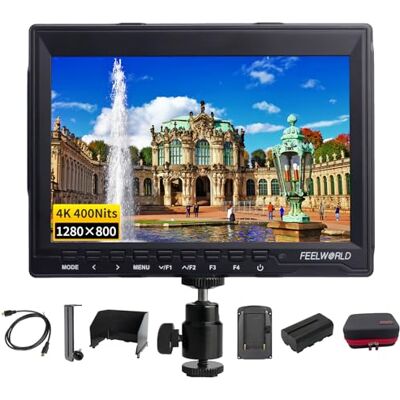 FEELWORLD FW759 7 Pouces Moniteur de Terrain,Moniteur de Terrain 1280X800 IPS DSLR avec vidéo Entrée HDMI Full HD Focus 4K Sortie Étui de Stockage de la Batterie 2200mAh - Publicité FEELWORLD FW759 7 Pouces Moniteur de Terrain,Moniteur de Terrain 1280X800 IPS DSLR avec vidéo Entrée HDMI Full HD Focus 4K Sortie Étui de Stockage de la Batterie 2200mAh - Publicité