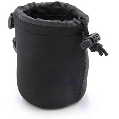 vhbw Étui pour Objectif, lentilles Housse avec Cordon, 8 cm x 8 cm, S, Noir - Publicité vhbw Étui pour Objectif, lentilles Housse avec Cordon, 8 cm x 8 cm, S, Noir - Publicité