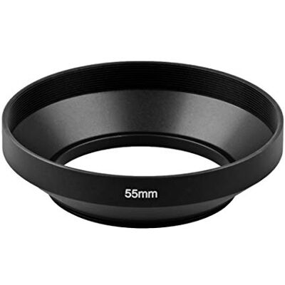 ayex Pare-soleil grand angle en aluminium 55mm Lens Hood - Publicité ayex Pare-soleil grand angle en aluminium 55mm Lens Hood - Publicité