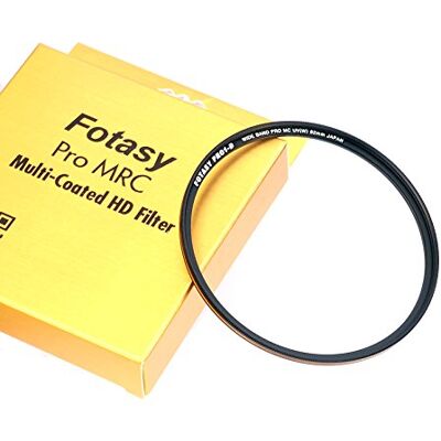 Fotasy Filtre de protection UV ultra fin 82 mm, revêtement nano MRC multi-résistant aux rayures, 16 couches multicouches 82 mm - Publicité Fotasy Filtre de protection UV ultra fin 82 mm, revêtement nano MRC multi-résistant aux rayures, 16 couches multicouches 82 mm - Publicité