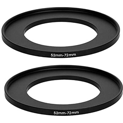 Fotasy Lot de 2 bagues d'adaptation 52-72 mm, 52 mm à 72 mm, 52 mm mâle 72 mm femelle pour objectif d'appareil photo reflex numérique et filtres infrarouges ND UV CPL - Publicité Fotasy Lot de 2 bagues d'adaptation 52-72 mm, 52 mm à 72 mm, 52 mm mâle 72 mm femelle pour objectif d'appareil photo reflex numérique et filtres infrarouges ND UV CPL - Publicité