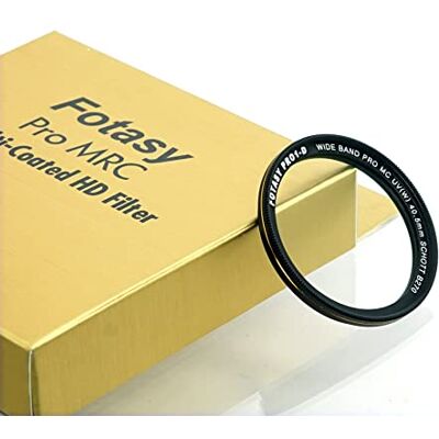 Fotasy Filtre de protection UV ultra fin de 40,5 mm, revêtement nano MRC multi-résistant à l'huile, l'eau, les rayures, 16 couches multicouches de filtre UV de 40,5 mm - Publicité Fotasy Filtre de protection UV ultra fin de 40,5 mm, revêtement nano MRC multi-résistant à l'huile, l'eau, les rayures, 16 couches multicouches de filtre UV de 40,5 mm - Publicité