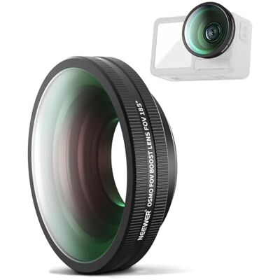 NEEWER OSMO Action FOV Boost Lentille, 185° FOV Grand Angle Compatible avec DJI OSMO Action 4/5 Pro Accessories, Fixation par Filetage, Objectif de Caméra d'action, FL-B30 - Publicité NEEWER OSMO Action FOV Boost Lentille, 185° FOV Grand Angle Compatible avec DJI OSMO Action 4/5 Pro Accessories, Fixation par Filetage, Objectif de Caméra d'action, FL-B30 - Publicité