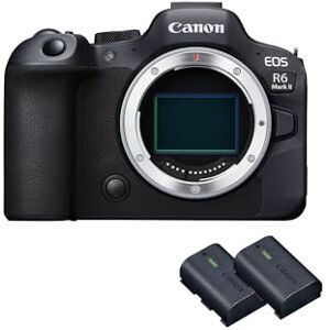 Canon EOS R6 Mark II Appareil Photo Hybride sans Objectif + 2 Batteries (Kit Batterie Supplémentaire) 24,2 mégapixels, 40 img/s, vidéo 4K 60p, Dual Pixel CMOS Auto Focus II, Noir - Publicité Canon EOS R6 Mark II Appareil Photo Hybride sans Objectif + 2 Batteries (Kit Batterie Supplémentaire) 24,2 mégapixels, 40 img/s, vidéo 4K 60p, Dual Pixel CMOS Auto Focus II, Noir - Publicité