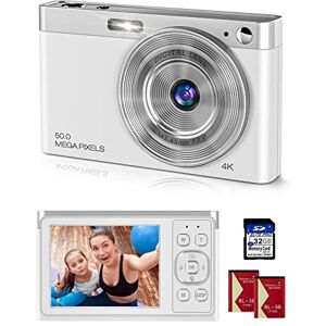 Y-YOPZI Mini caméra vidéo 4K Ultra HD 50 MP 2 LCD de 88 Pouces Rechargeable avec Zoom numérique 16x Caméra de vlogging Youtube pour Enfants, Adultes, débutants Argenté - Publicité Y-YOPZI Mini caméra vidéo 4K Ultra HD 50 MP 2 LCD de 88 Pouces Rechargeable avec Zoom numérique 16x Caméra de vlogging Youtube pour Enfants, Adultes, débutants Argenté - Publicité