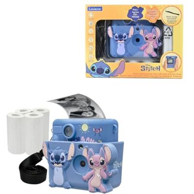 Lexibook , Disney Stitch Starcam Print Appareil Photo, DJ130DZ Imprimante instantanée, carte SD, 4 rouleaux de papier, dragonne, protection 3D, kit de personnalisation, Bleu - Publicité Lexibook , Disney Stitch Starcam Print Appareil Photo, DJ130DZ Imprimante instantanée, carte SD, 4 rouleaux de papier, dragonne, protection 3D, kit de personnalisation, Bleu - Publicité