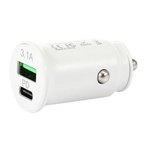 QiKun-Home Chargeur allume-cigare 3,1 A double interfaces USB + PD Charge rapide Chargeur de voiture multifonction - Publicité