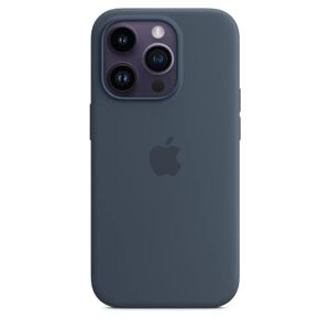 Apple Coque en Silicone avec MagSafe pour iPhone 14 Pro Bleu Orage ​​​​​​​ - Publicité