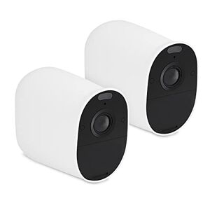kwmobile 2X Coque Compatible avec Arlo Essential Spotlight Étui Souple en Silicone pour Caméra de Sécurité Blanc - Publicité