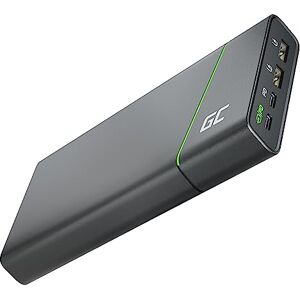 Green Cell Batterie Externe GC PowerPlay Ultra 26800mAh 128W   4-Port Power Bank avec Charge Rapide QC USB, Power Delivery USB-C 65W   Compatible avec Laptop, MacBook, iPad, iPhone, Galaxy, Switch - Publicité