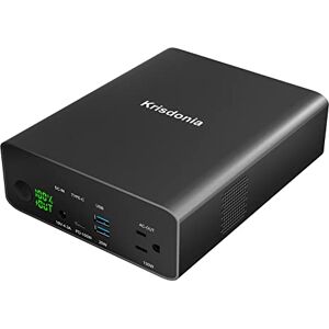 Krisdonia Batterie Externe 80000mAh   Chargeur Portable AC/USB-C/USB-A pour Ordinateurs Portables : MacBook Pro/iPad Pro/Dell/Surface   Caméras   Drone   Appareils intelligents : iPhone/Samsung - Publicité