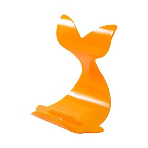 xinxinyu Support de téléphone portable créatif, baleine, support de téléphone de bureau, support créatif de dessin animé, mini bibelots, support de planche paresseuse, adapté pour la diffusion en direct à écran plat (orange) - Publicité