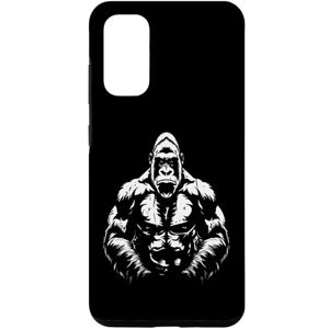 Coque pour Galaxy S20 Silhouette de gorille à dos argenté Buff Alpha - Publicité