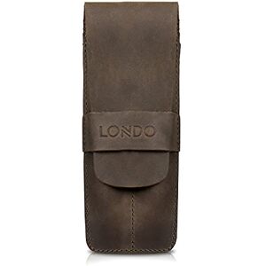 Londo Étui à Stylos en Cuir Véritable à Deux Compartiments - Étui à Stylos - Publicité Londo Étui à Stylos en Cuir Véritable à Deux Compartiments - Étui à Stylos - Publicité