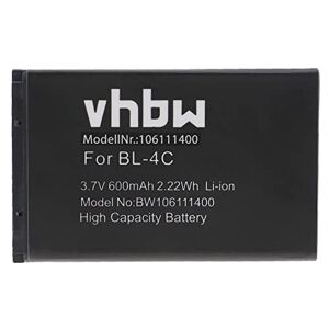 vhbw Batterie Compatible avec Brondi Amico Ramos, Amico Semplice +, Amico Sicuro +, Fox, President Smartphone (600mAh, 3,7V, Li-ION) - Publicité