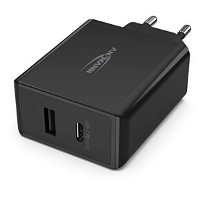 Ansmann Chargeur USB 2 Ports 65W HC254PD (1 PCE) – Chargeur Rapide à Technologie GAN & Power Delivery – Chargeur Intelligent pour Smartphone, Tablette, Laptop, powerbank, etc. Publicité
