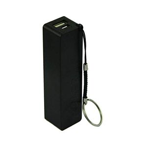 UIFLQXX Bank Power 18650 Chargeur de secours avec chaîne Batterie externe portable avec clé 18650 Chargeur 18650 Noir Taille unique - Publicité