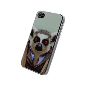 Apple Xccess Metal Plate Cover Apple iPhone 4/4S Funny Lemur - Publicité