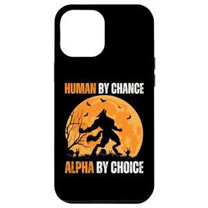 Coque pour iPhone 14 Plus Human By Chance Alpha By Choice Cool Funny Alpha Wolf Meme - Publicité