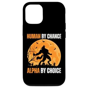 Coque pour iPhone 13 Pro Human By Chance Alpha By Choice Cool Funny Alpha Wolf Meme - Publicité