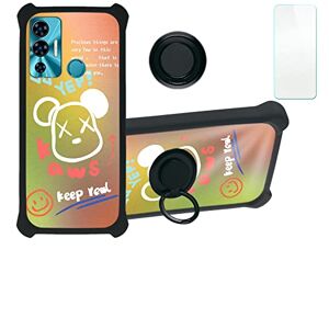 ART Coque pour Yezz Art 3s Coque Compatible avec Yezz Art 3s Housse de téléphone [avec Protection d'écran en Verre trempé] [PC + TPU 2 en 1] [Support d'anneau] DJH-XXX - Publicité