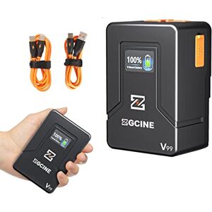 EACHSHOT ZGCINE ZG-V99 V-Mount Batterie 99Wh (14.8V 6800mAh) Prise en Charge D-Tap/BP/Entrée et Sortie, Applicable à l'appareil Photo/téléphone Portable/Moniteur/glissière électrique - Publicité