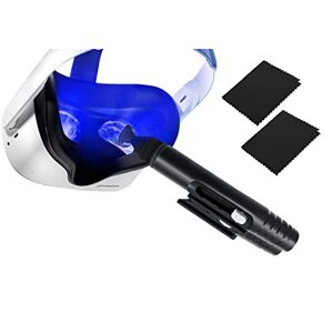 Clean VR Kit de Nettoyage VR pour OCULUS QUEST 2 et 1, Casque Réalité Virtuelle, HTC Vive Index, Cosmos, PS4, Rift, Drone   Stylo & 2 Lingettes en Microfibre   AR/VR Réalité Virtuelle - Publicité