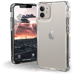 Urban Armor Gear Plyo Housse de protection Apple iPhone 12 mini (5,4" pouces) Coque Transparente (Chargement sans fil / MagSafe compatible, Résistante au jaunissement, Coins souples) All Ice - Publicité