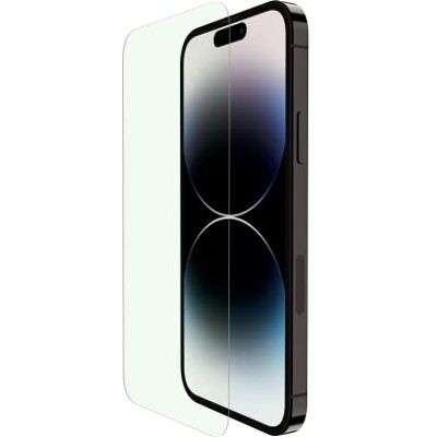 Belkin ScreenForce™ UltraGlass Filtre protecteur d'écran pour iPhone 14 Pro, résistant aux rayures et aux chocs avec plateau d'alignement facile inclus pour une application sans bulles - Publicité Belkin ScreenForce™ UltraGlass Filtre protecteur d'écran pour iPhone 14 Pro, résistant aux rayures et aux chocs avec plateau d'alignement facile inclus pour une application sans bulles - Publicité