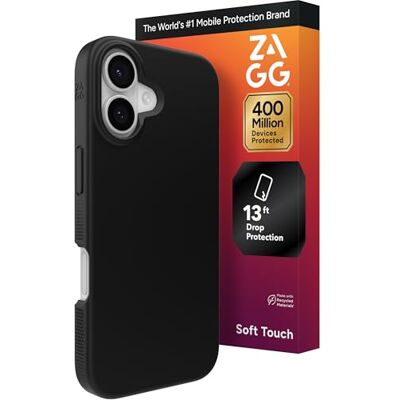 ZAGG Manhattan Snap Coque de téléphone pour iPhone 17, protection contre les chutes, 13ft / 4 m, silicone doux au toucher, fine et légère, surface lisse et prise en main antidérapante, compatible avec - Publicité ZAGG Manhattan Snap Coque de téléphone pour iPhone 17, protection contre les chutes, 13ft / 4 m, silicone doux au toucher, fine et légère, surface lisse et prise en main antidérapante, compatible avec - Publicité