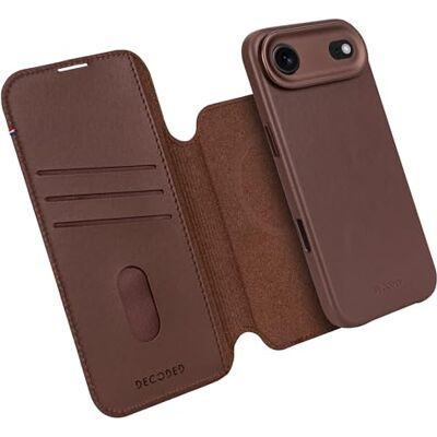 DECODED Coque pour iPhone 17 Air, 2-en-1, Détachable, Cuir ECCO Premium, Compatible avec MagSafe, Magnétique, Protection Caméra, Bouton Camera Control, Anti-Rayures, Marron - Publicité DECODED Coque pour iPhone 17 Air, 2-en-1, Détachable, Cuir ECCO Premium, Compatible avec MagSafe, Magnétique, Protection Caméra, Bouton Camera Control, Anti-Rayures, Marron - Publicité