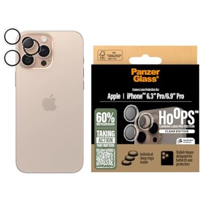 PanzerGlass Hoops Transparent Protection caméra iPhone 16 Pro 16 Pro Max - Publicité PanzerGlass Hoops Transparent Protection caméra iPhone 16 Pro 16 Pro Max - Publicité