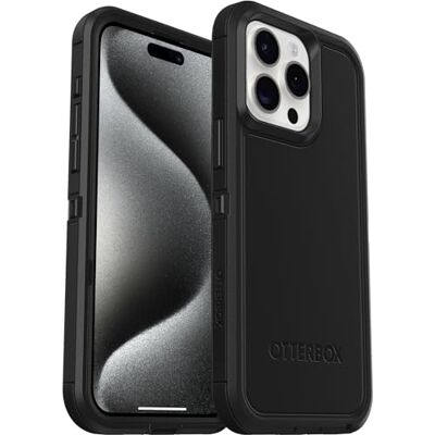 Otterbox Defender XT Coque pour iPhone 15 Pro Max avec MagSafe, Antichoc, Anti-Chute, Robuste, supporte 5 x Plus de Chutes Que la Norme Militaire, Noir, Livré sans Emballage - Publicité Otterbox Defender XT Coque pour iPhone 15 Pro Max avec MagSafe, Antichoc, Anti-Chute, Robuste, supporte 5 x Plus de Chutes Que la Norme Militaire, Noir, Livré sans Emballage - Publicité