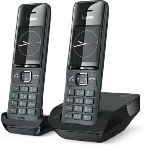 Siemens Comfort 520 Duo 2 Téléphones DECT sans Fil Design élégant qualité Audio supérieure Blocage d'appels Répertoire Jusqu’à 200 Contacts Gris - Publicité