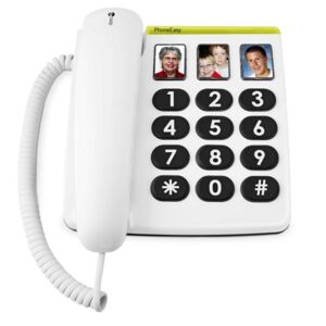 Doro PhoneEasy 331ph téléphone fixe filaire avec touches extra-larges Blanc - Publicité