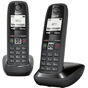 Siemens AS405 Duo Téléphone sans Fil DECT/GAP Noir [Version Française] - Publicité