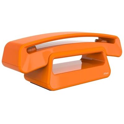 ALCATEL EPUREICONICORANGE - Téléphone sans fil avec écran matriciel 3 lignes - Publicité ALCATEL EPUREICONICORANGE - Téléphone sans fil avec écran matriciel 3 lignes - Publicité