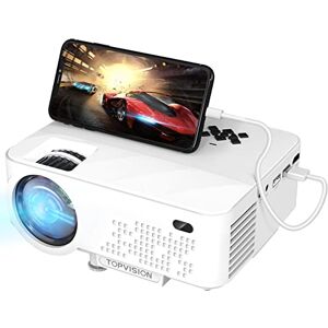 T TOPVISION TOPVISION Mini Projecteur avec Miroir de L'écran, Projecteur Portable 7000 Lumens, Vidéoprojecteur Full HD 1080P avec 240" Display Compatible avec HDMI/USB/SD/AV/VGA - Publicité T TOPVISION TOPVISION Mini Projecteur avec Miroir de L'écran, Projecteur Portable 7000 Lumens, Vidéoprojecteur Full HD 1080P avec 240" Display Compatible avec HDMI/USB/SD/AV/VGA - Publicité