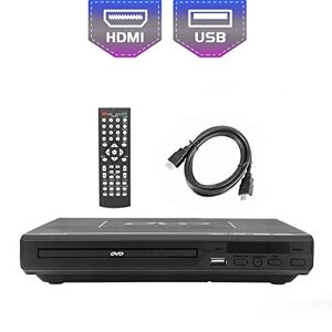 KCR Lecteur DVD pour TV, DVD/CD/MP3/ avec Port USB, Sortie HDMI et AV (câble HDMI et AV Inclus), télécommande - Publicité
