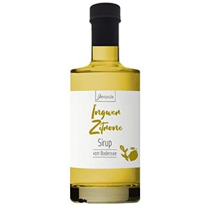 Genüssle Sirop de gingembre au citron 350ml Sirop de gingembre au citron du Lac de Constance Sirop de gingembre issu d'ingrédients purement naturels et sans additifs, Grandeur:350 ml - Publicité Genüssle Sirop de gingembre au citron 350ml Sirop de gingembre au citron du Lac de Constance Sirop de gingembre issu d'ingrédients purement naturels et sans additifs, Grandeur:350 ml - Publicité